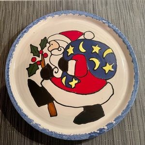 Christmas Santa plate